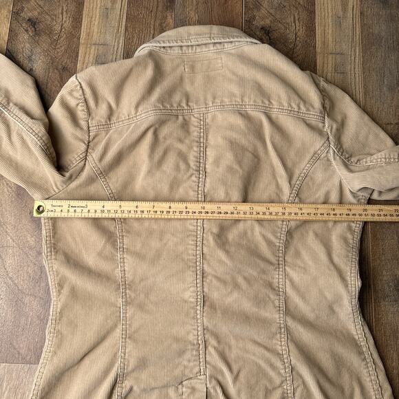 Levi's Corduroy Jacket Women's Size Large Beige Western Cowboy Buttons Down 5478 - Picture 7 of 11